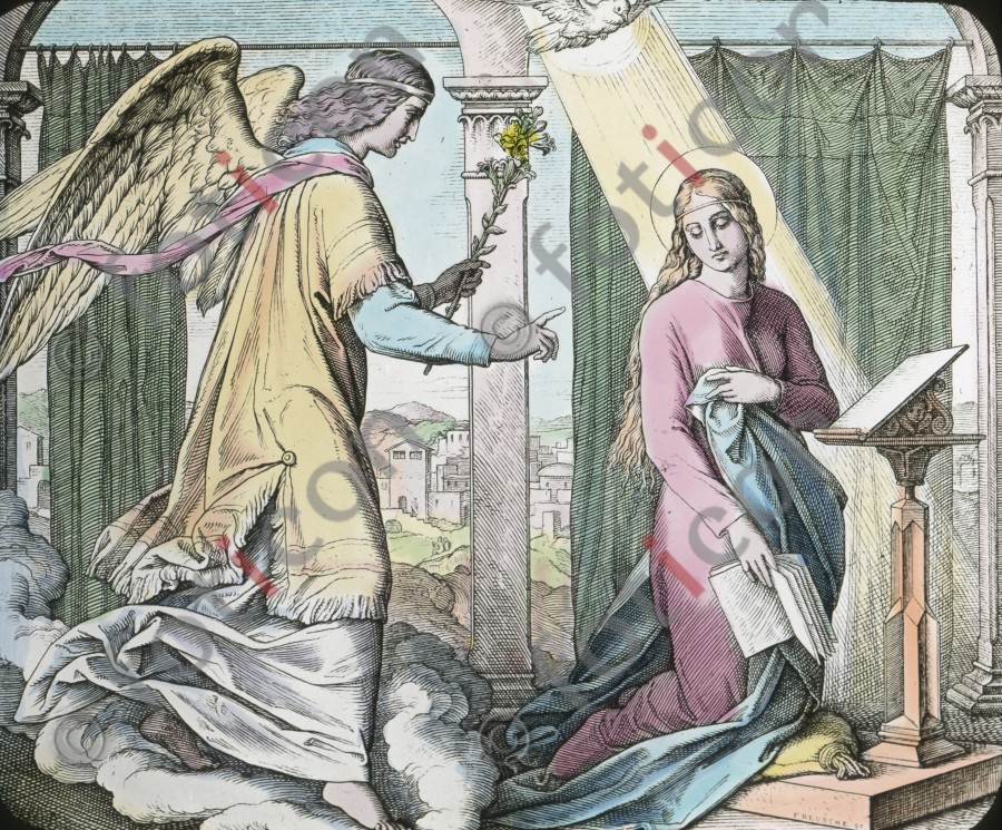 Verkündigung an Maria | Annunciation  - Foto simon-134-001.jpg | foticon.de - Bilddatenbank für Motive aus Geschichte und Kultur